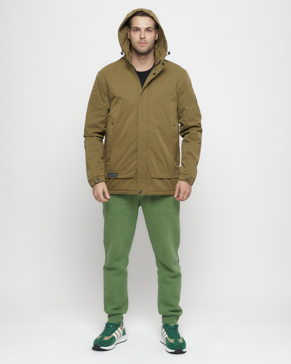 Купить куртку мужскую спортивную весеннюю оптом от производителя недорого в Москве 8599B 1