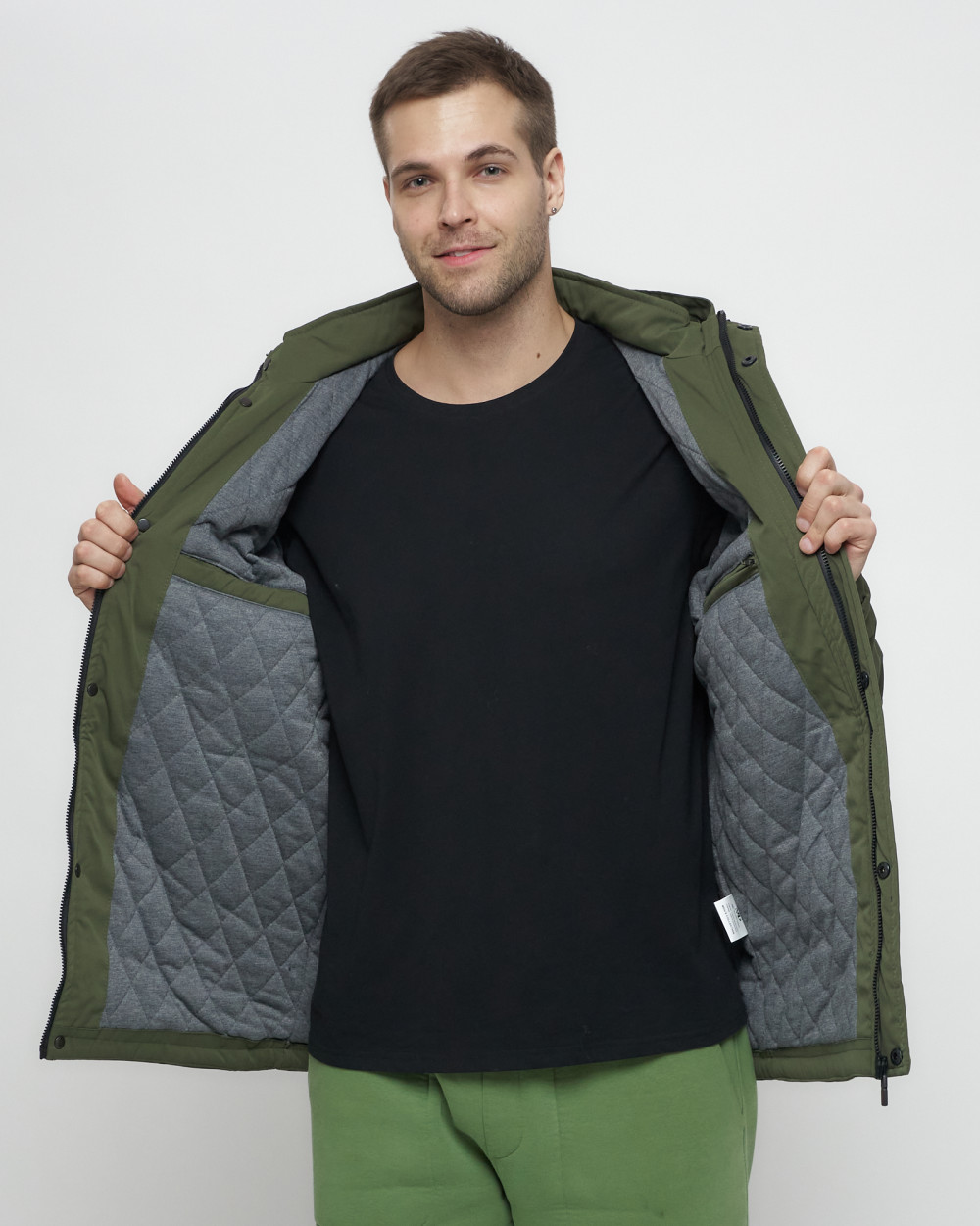 Купить куртку мужскую спортивную весеннюю оптом от производителя недорого в Москве 8599Kh 1
