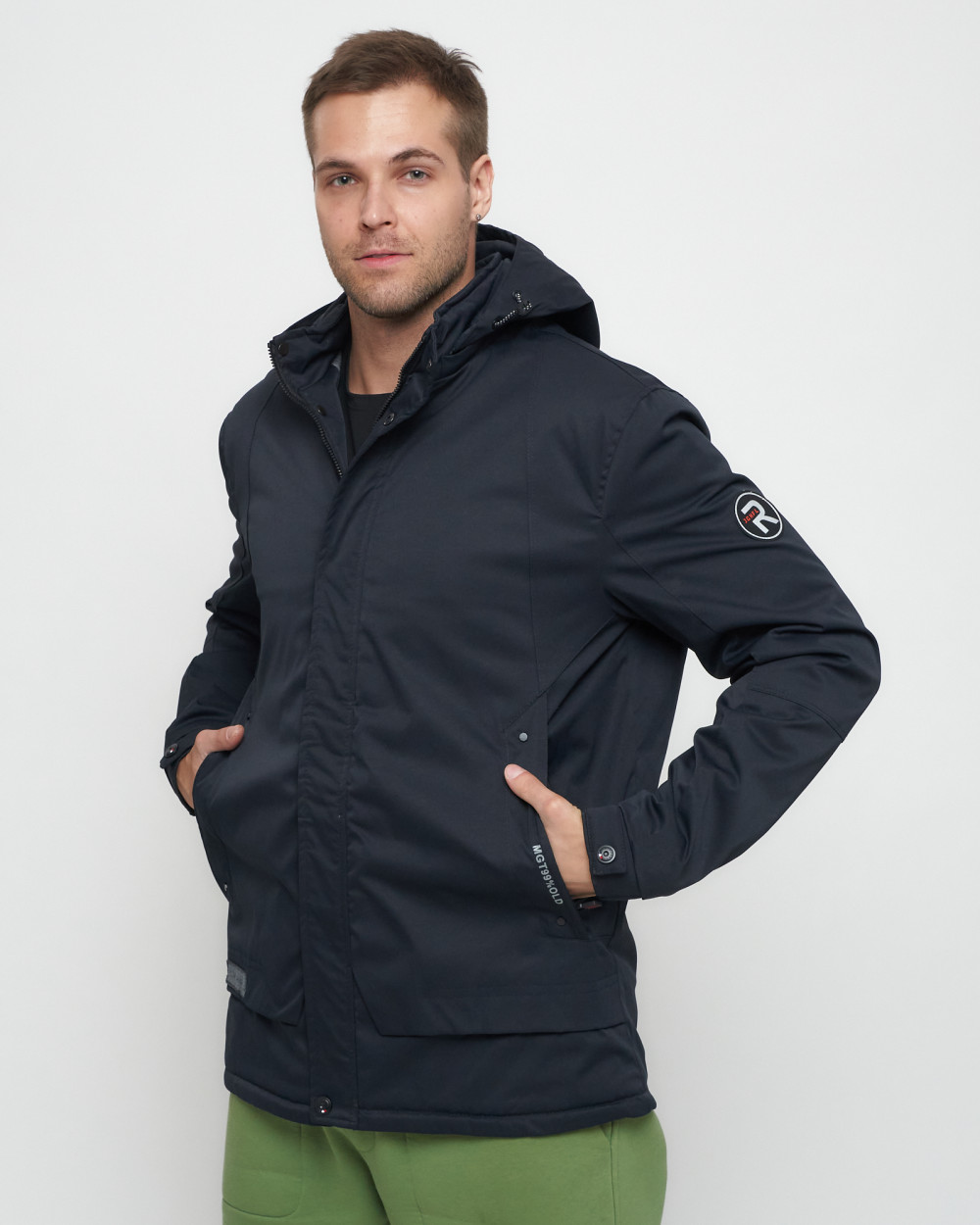 Купить куртку мужскую спортивную весеннюю оптом от производителя недорого в Москве 8599TS 1