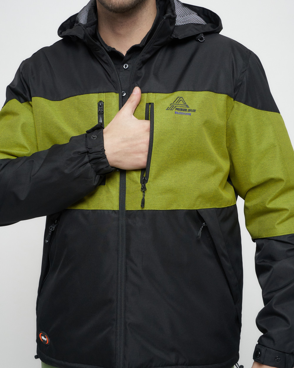 Купить куртку мужскую спортивную весеннюю оптом от производителя недорого в Москве 8808Ch 1