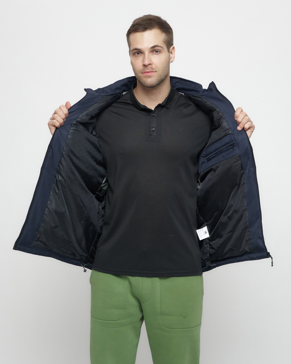 Купить куртку мужскую спортивную весеннюю оптом от производителя недорого в Москве 8808TS 1