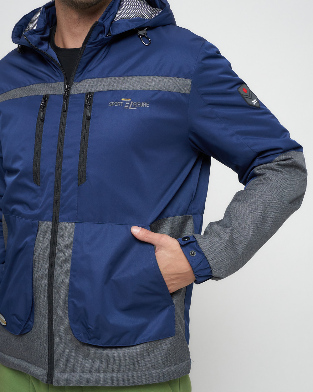 Купить куртку мужскую спортивную весеннюю оптом от производителя недорого в Москве 8815TS 1