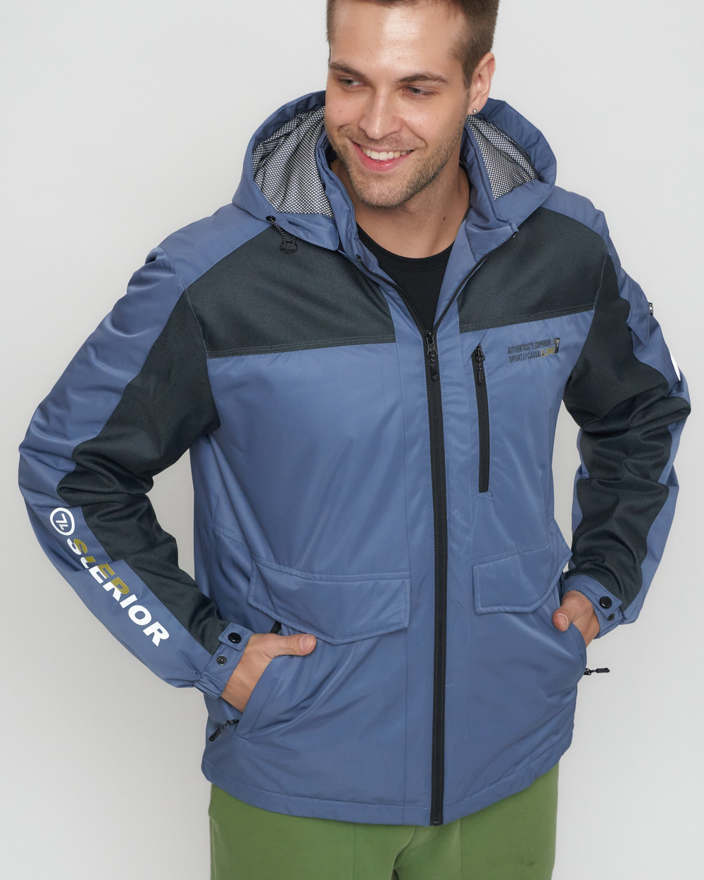 Купить куртку мужскую спортивную весеннюю оптом от производителя недорого в Москве 8816S 1