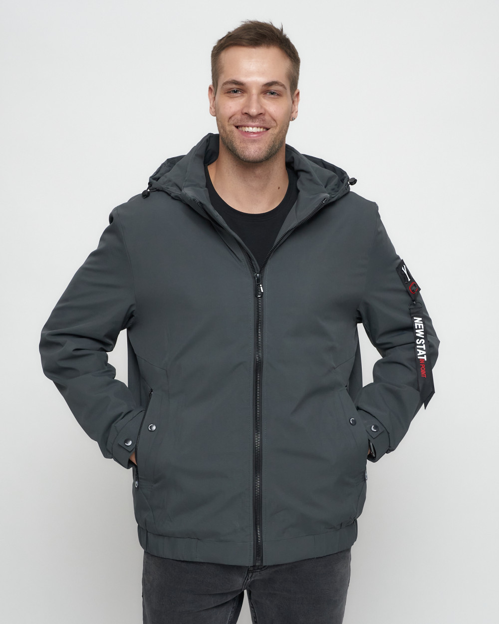 Купить куртку мужскую большого размера оптом от производителя недорого в Москве 8816TS 1
