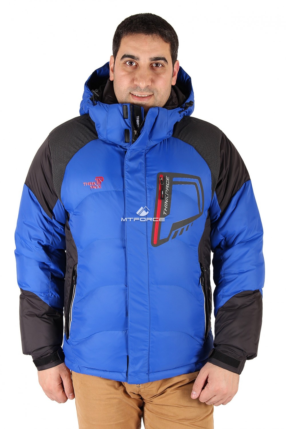 Купить оптом Куртка зимняя мужская синего цвета 9406S