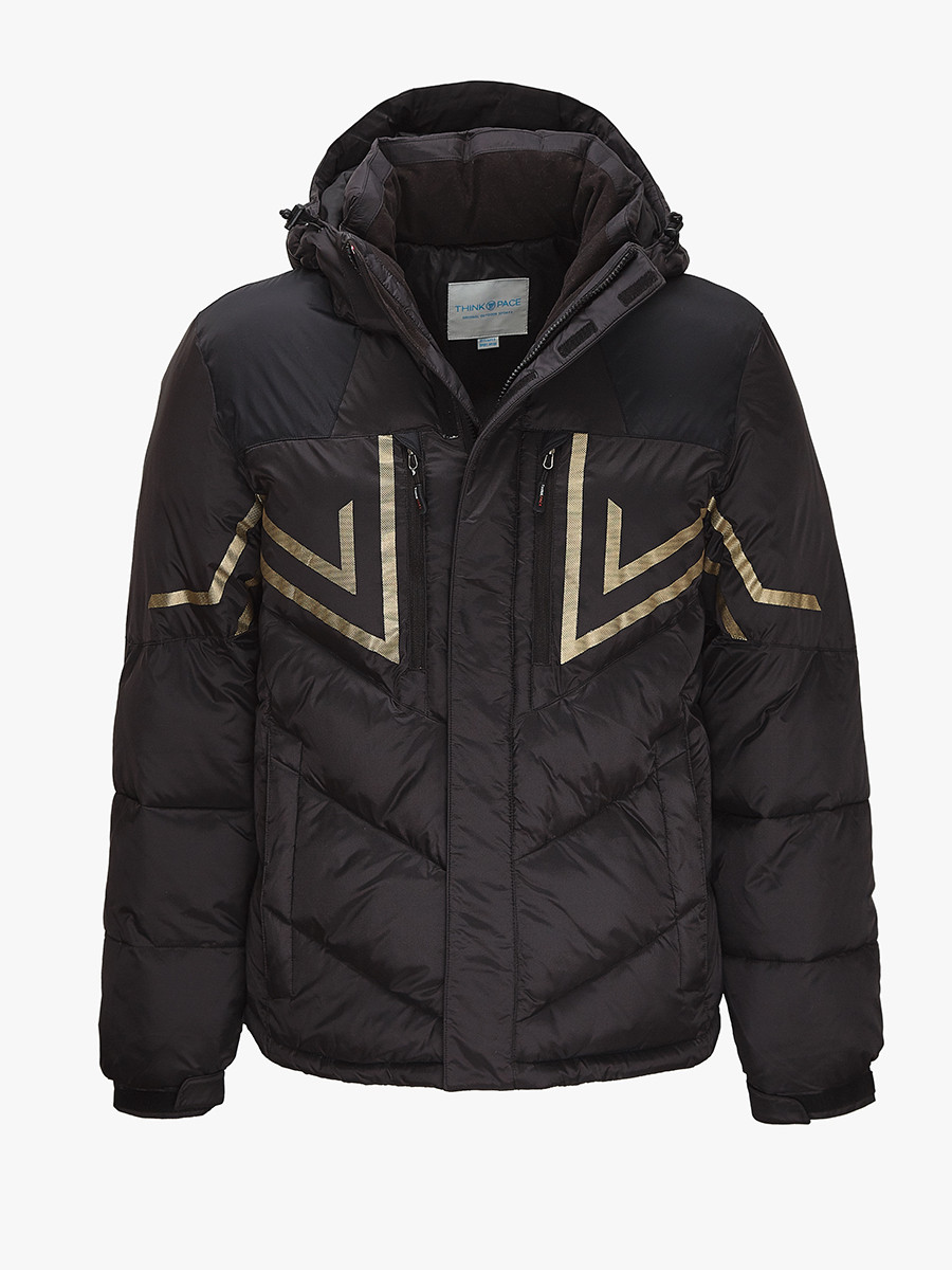 Купить оптом Куртка зимняя мужская черного цвета 9449Ch