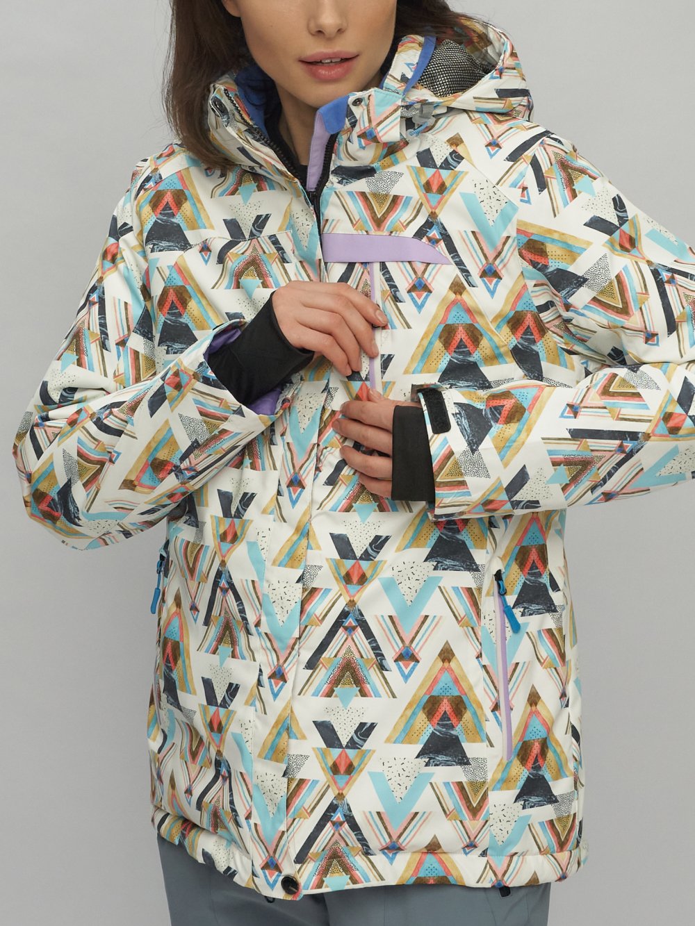 Купить горнолыжный костюм женский оптом от производителя недорого в Москве 02202G 1