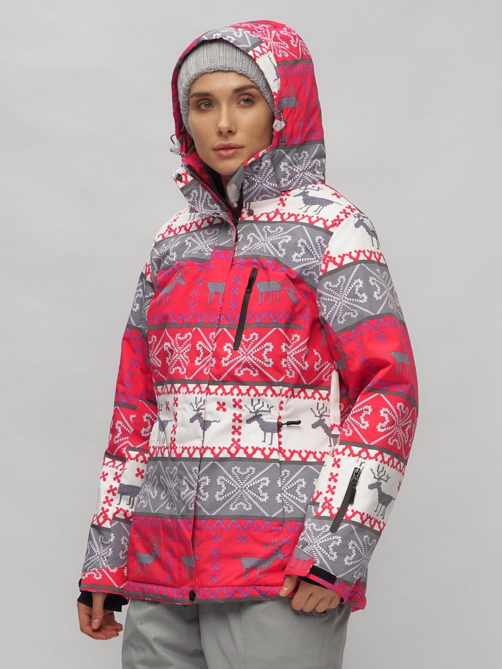 Купить горнолыжный костюм женский большого размера оптом недорого в Москве 052012Z 1