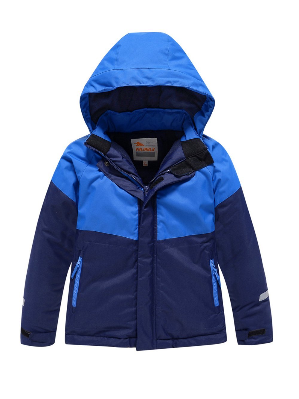 Купить оптом Куртка горнолыжная для мальчика УЦЕНКА темно-синего цвета 0291TS в Казани
