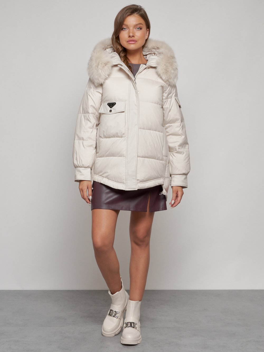 Купить куртку женскую оптом от производителя недорого в Москве 13301B