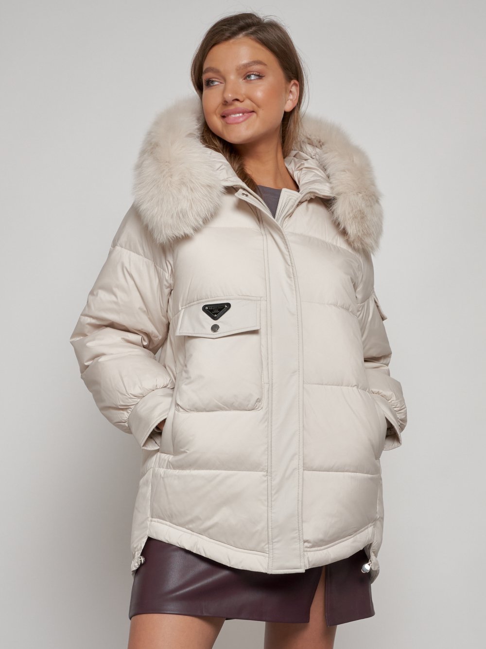 Купить куртку женскую оптом от производителя недорого в Москве 13301B 1