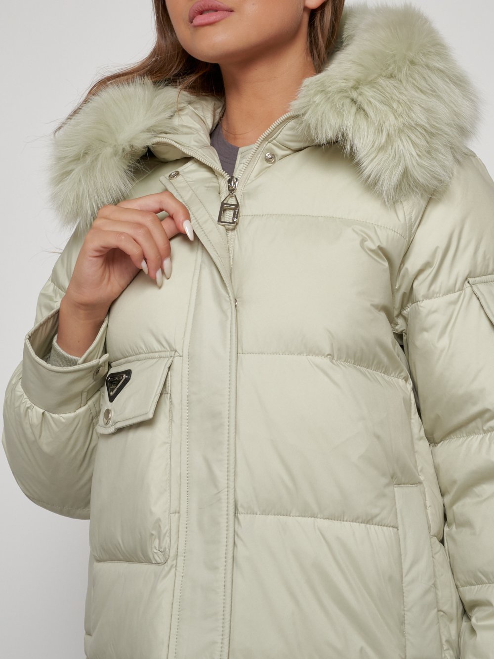 Купить куртку женскую оптом от производителя недорого в Москве 13301ZS 1