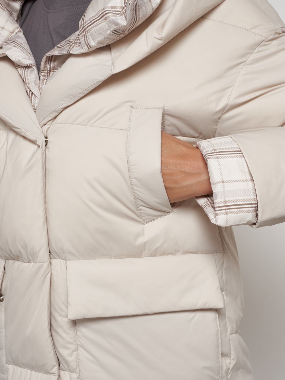 Купить куртку женскую зимнюю оптом от производителя недорого в Москве 133105B 1