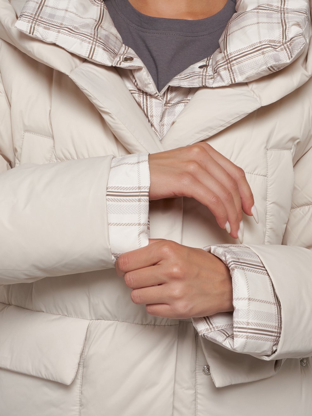 Купить куртку женскую зимнюю оптом от производителя недорого в Москве 133105B 1