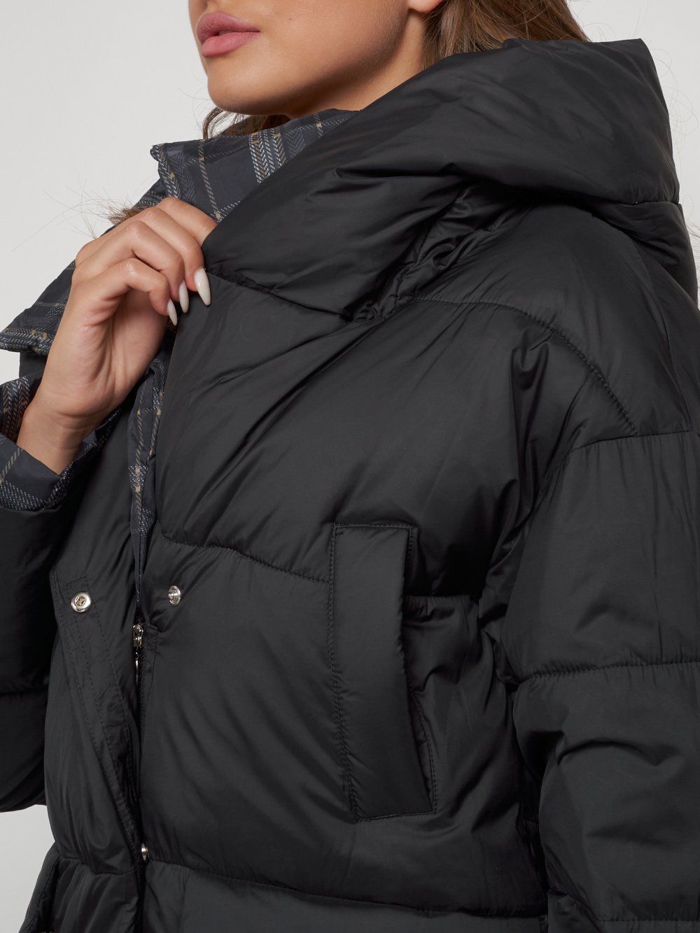 Купить куртку женскую зимнюю оптом от производителя недорого в Москве 133105Ch 1