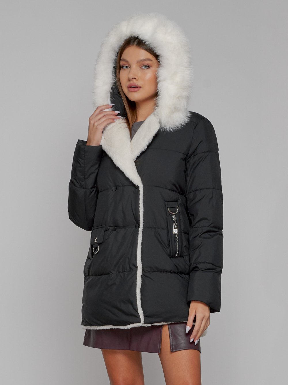 Купить куртку женскую оптом от производителя недорого в Москве 133120Ch 1