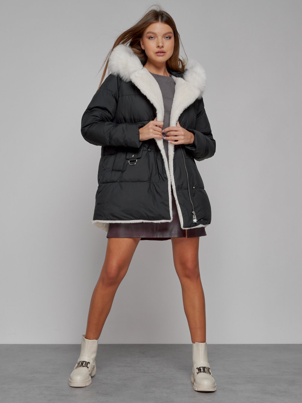 Купить куртку женскую оптом от производителя недорого в Москве 133120Ch 1