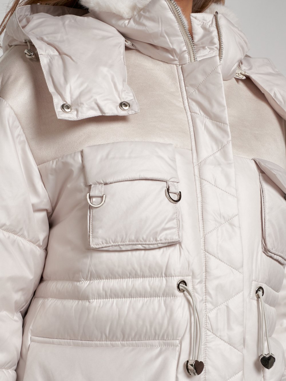 Купить куртку женскую зимнюю оптом от производителя недорого в Москве 13338B 1