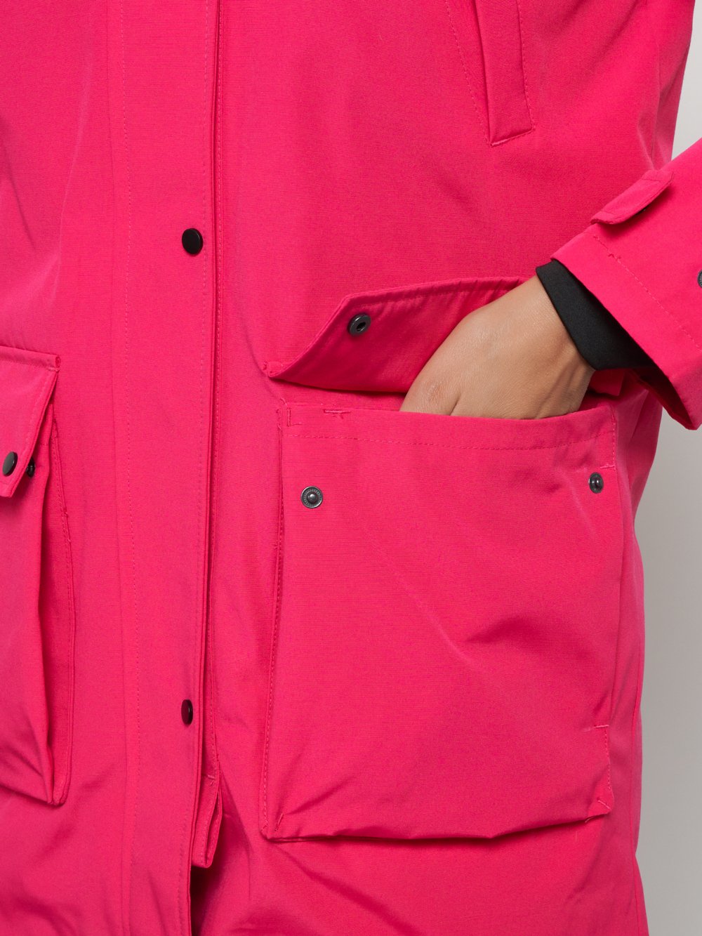 Купить куртку парку женскую оптом от производителя недорого в Москве 2329R 1