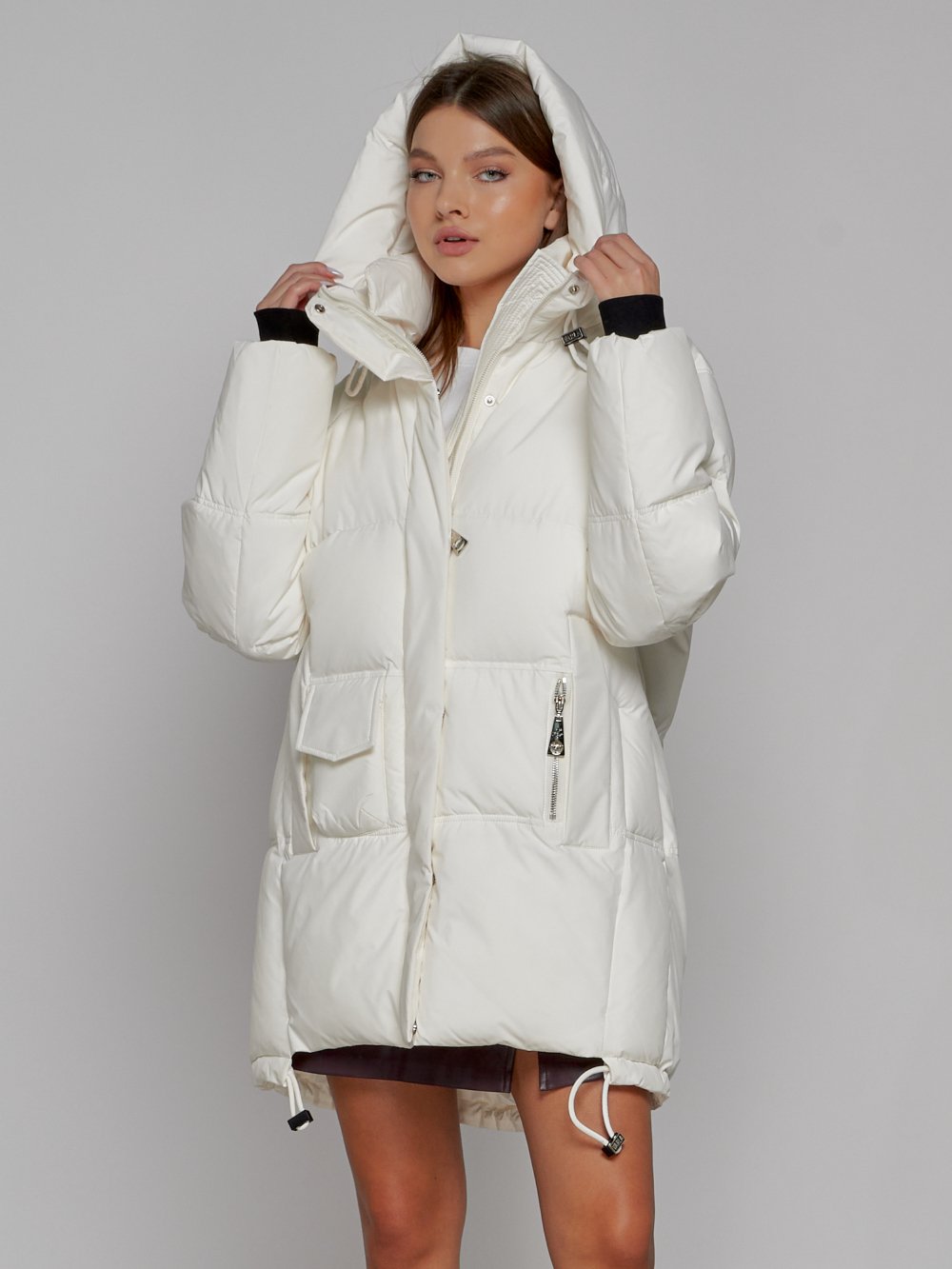 Купить куртку женскую оптом от производителя недорого в Москве 51122Bl 1
