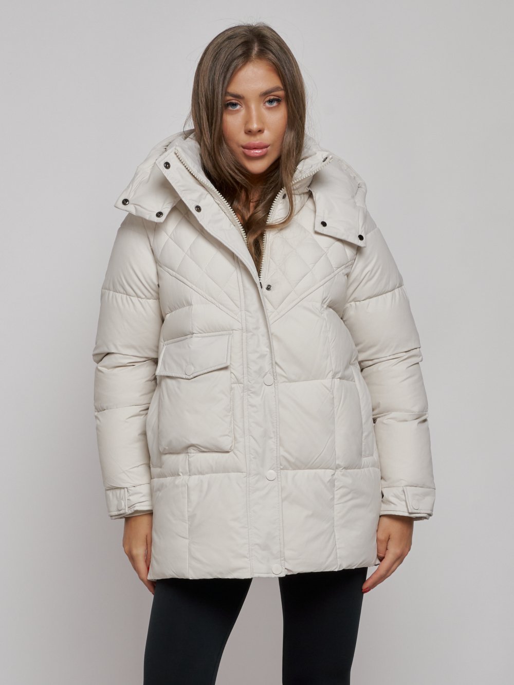 Купить куртку зимнюю оптом от производителя недорого в Москве 52301B 1
