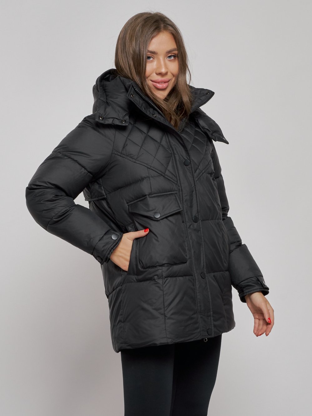 Купить куртку зимнюю оптом от производителя недорого в Москве 52301Ch 1