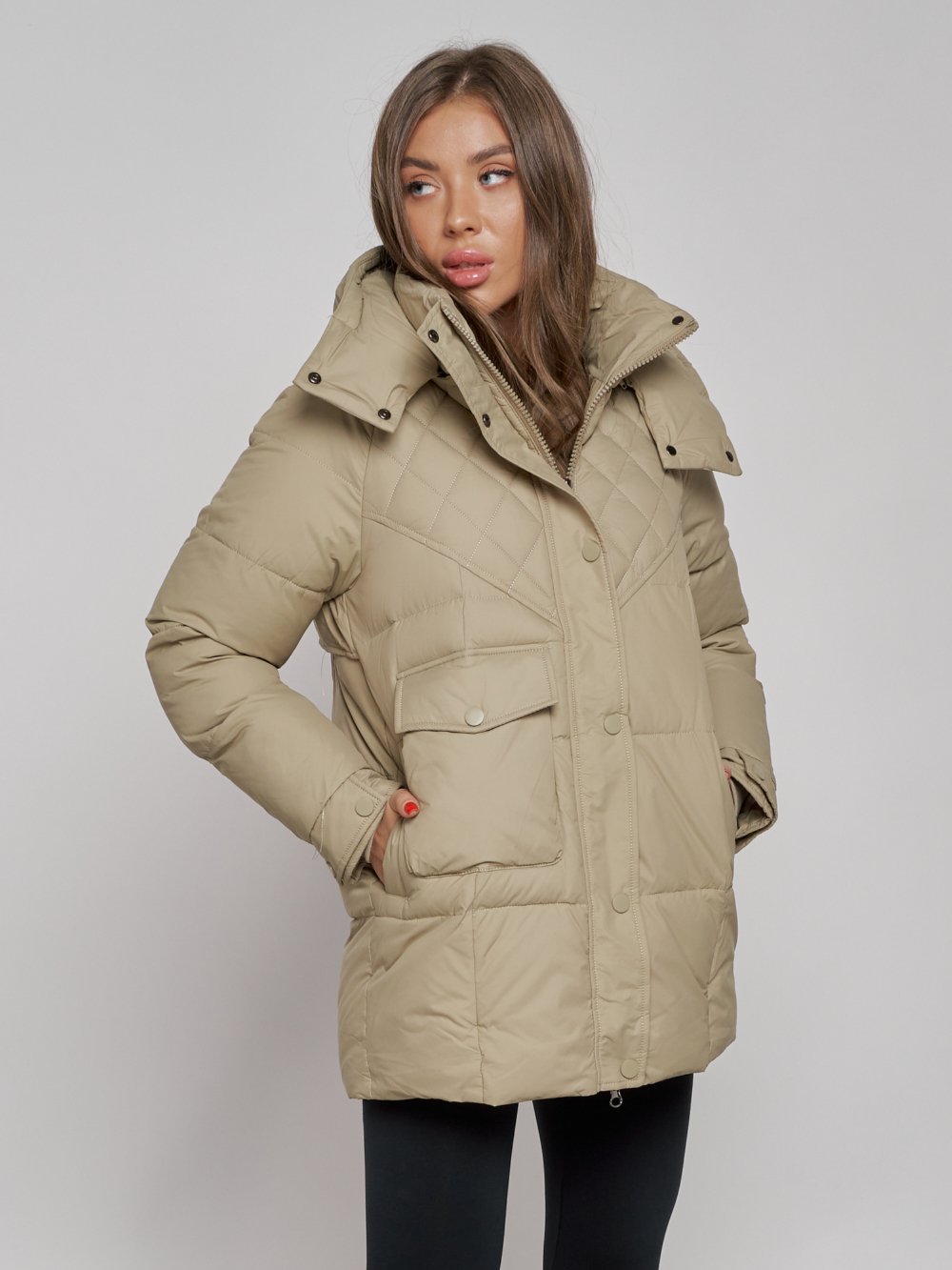 Купить куртку зимнюю оптом от производителя недорого в Москве 52301SK 1
