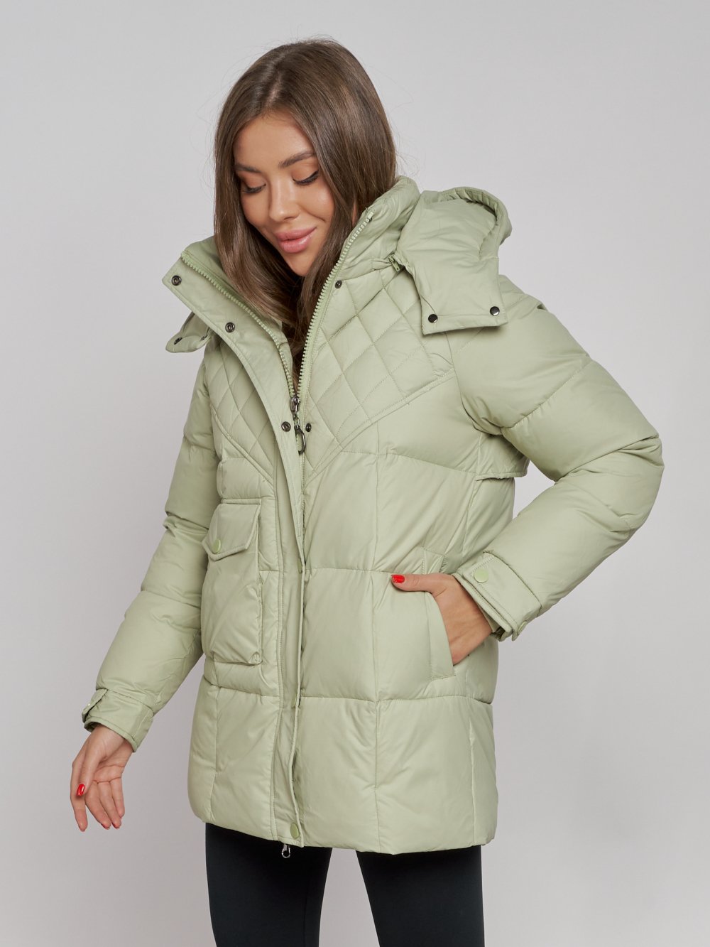Купить куртку зимнюю оптом от производителя недорого в Москве 52301Sl 1