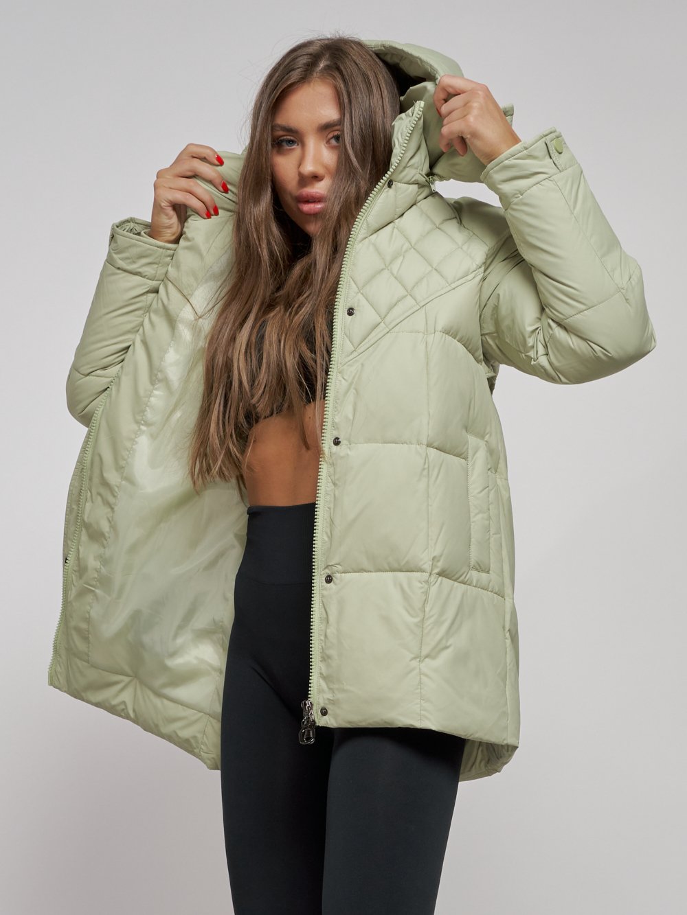 Купить куртку зимнюю оптом от производителя недорого в Москве 52301Sl 1