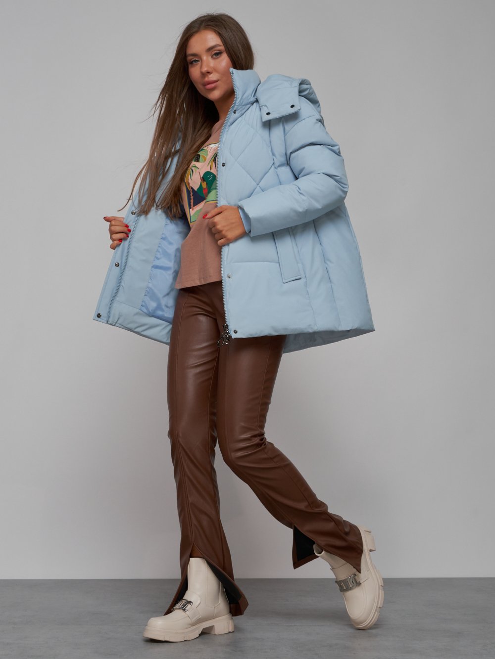 Купить куртку зимнюю оптом от производителя недорого в Москве 52302Gl 1