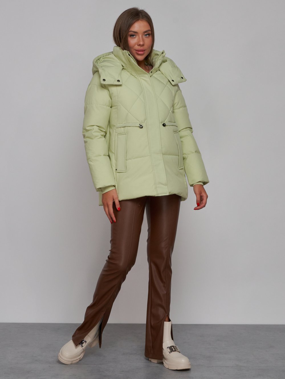 Купить куртку зимнюю оптом от производителя недорого в Москве 52302Sl 1