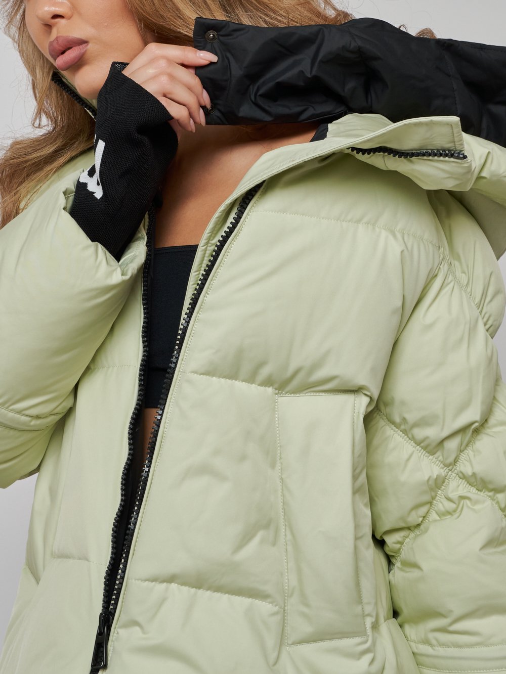 Купить куртку зимнюю оптом от производителя недорого в Москве 52306Sl 1