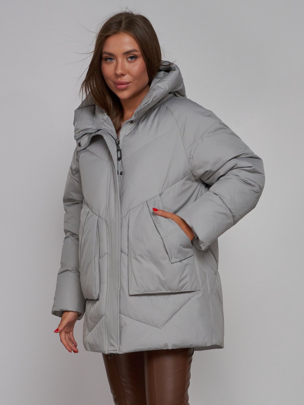 Купить куртку женскую оптом от производителя недорого в Москве 52362SS 1