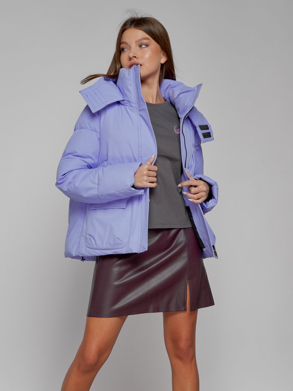 Купить куртку зимнюю оптом от производителя недорого в Москве 52413F 1
