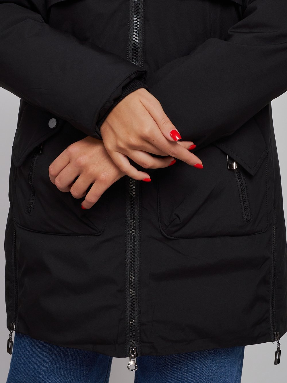 Купить куртку женскую оптом от производителя недорого в Москве 58622Ch 1
