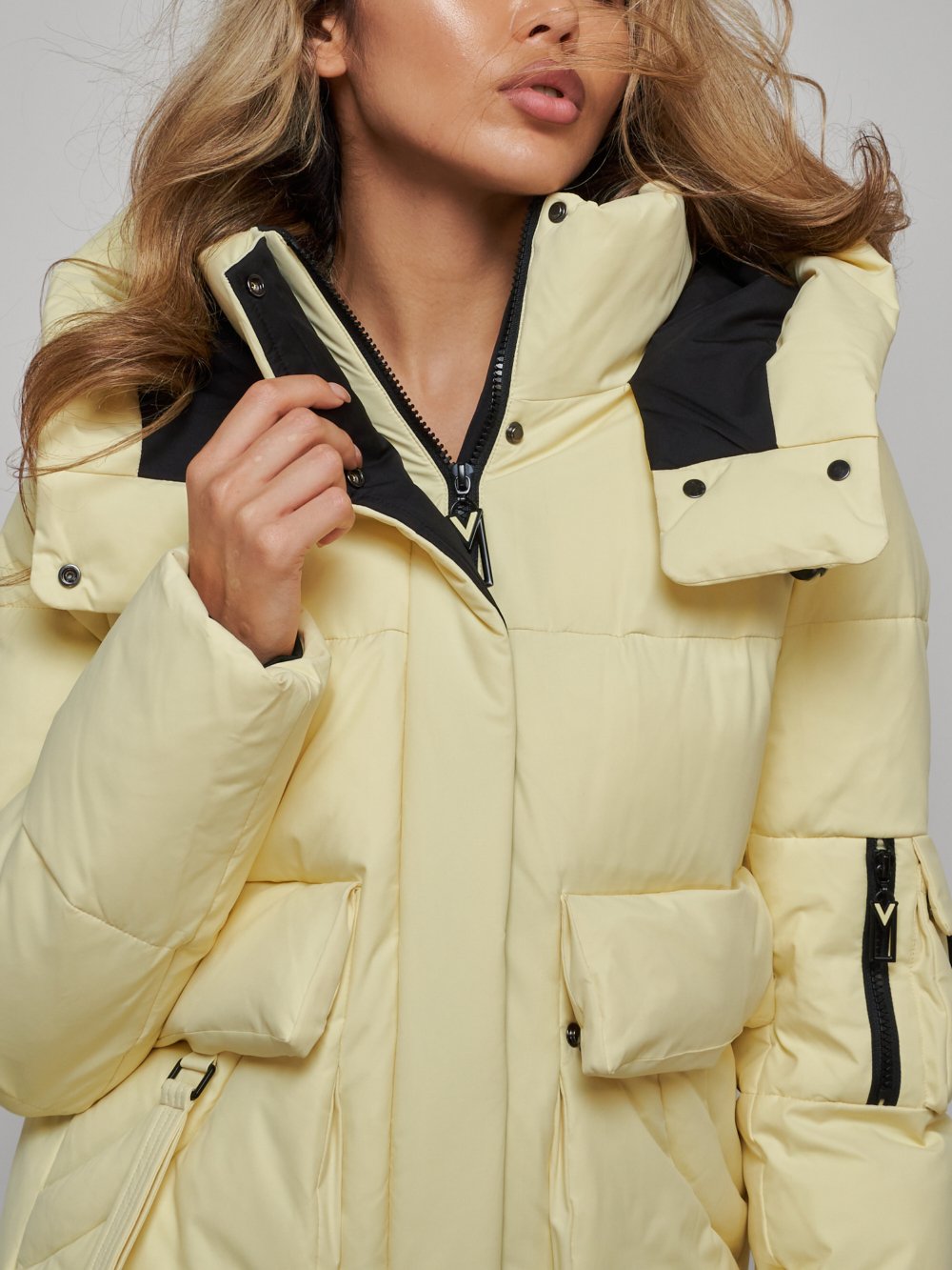 Купить куртку зимнюю оптом от производителя недорого в Москве 589827J 1