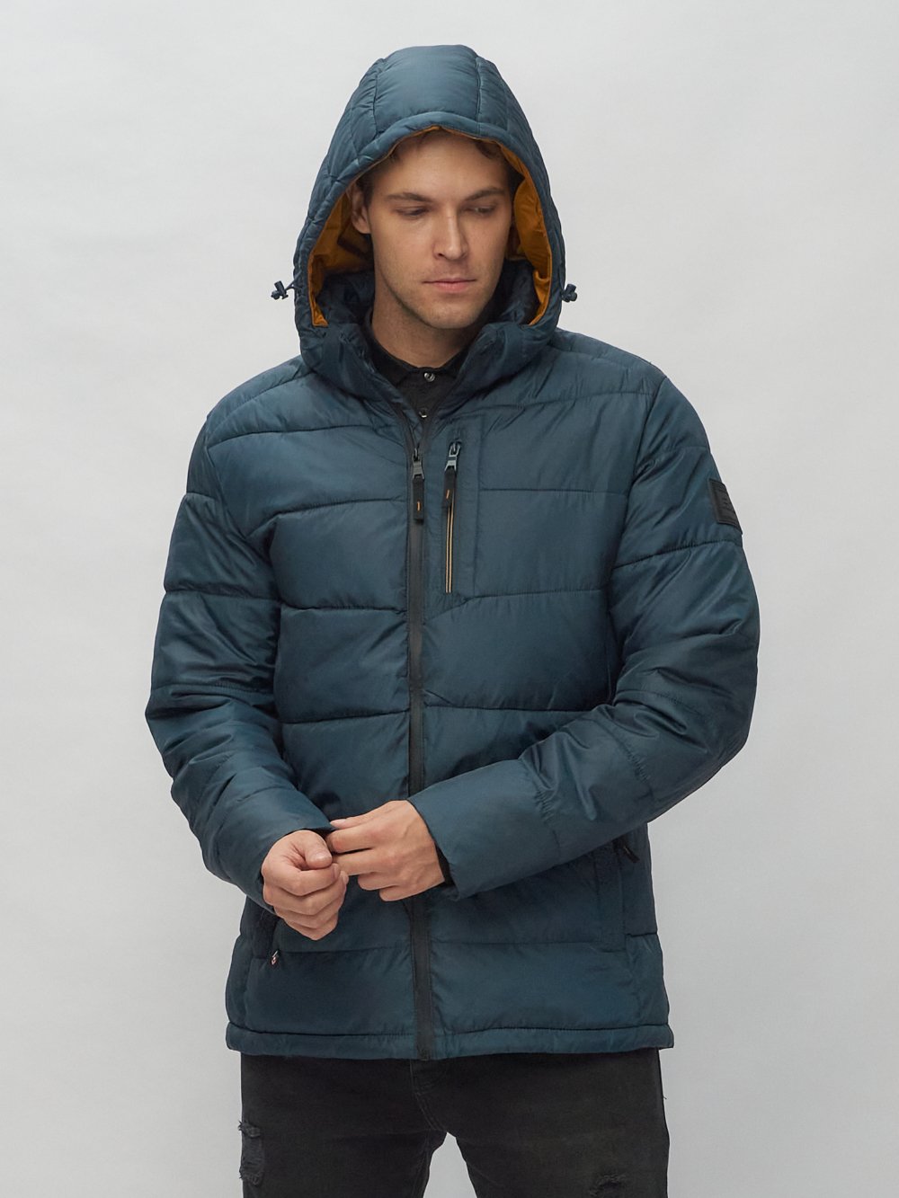 Купить куртку мужскую спортивную весеннюю оптом от производителя недорого в Москве 62186TS 1