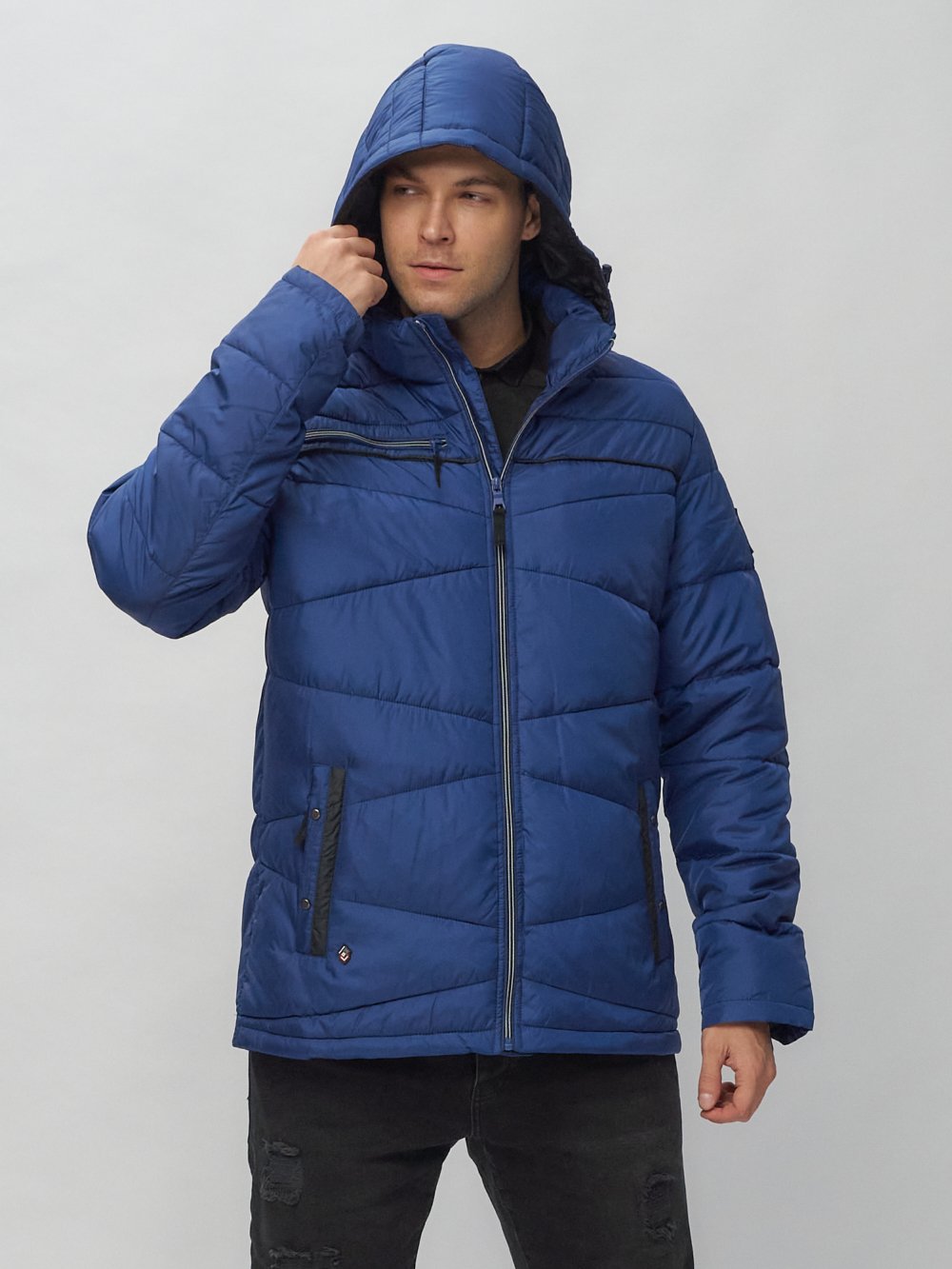 Купить куртку мужскую спортивную весеннюю оптом от производителя недорого в Москве 62188S 1