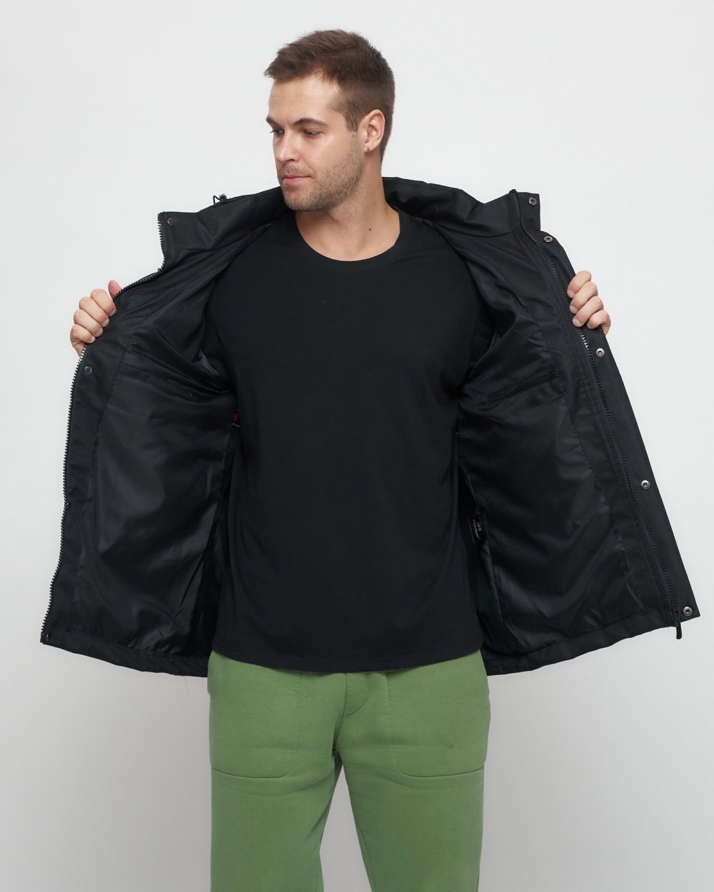 Купить куртку мужскую спортивную весеннюю оптом от производителя недорого в Москве 6652Ch 1