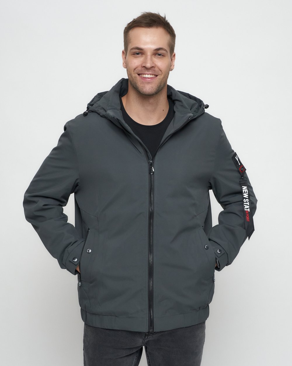 Купить куртку мужскую большого размера оптом от производителя недорого в Москве 88657Sr 1