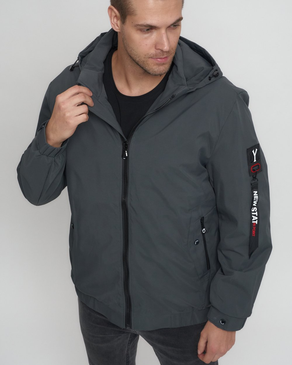 Купить куртку мужскую большого размера оптом от производителя недорого в Москве 88657Sr 1