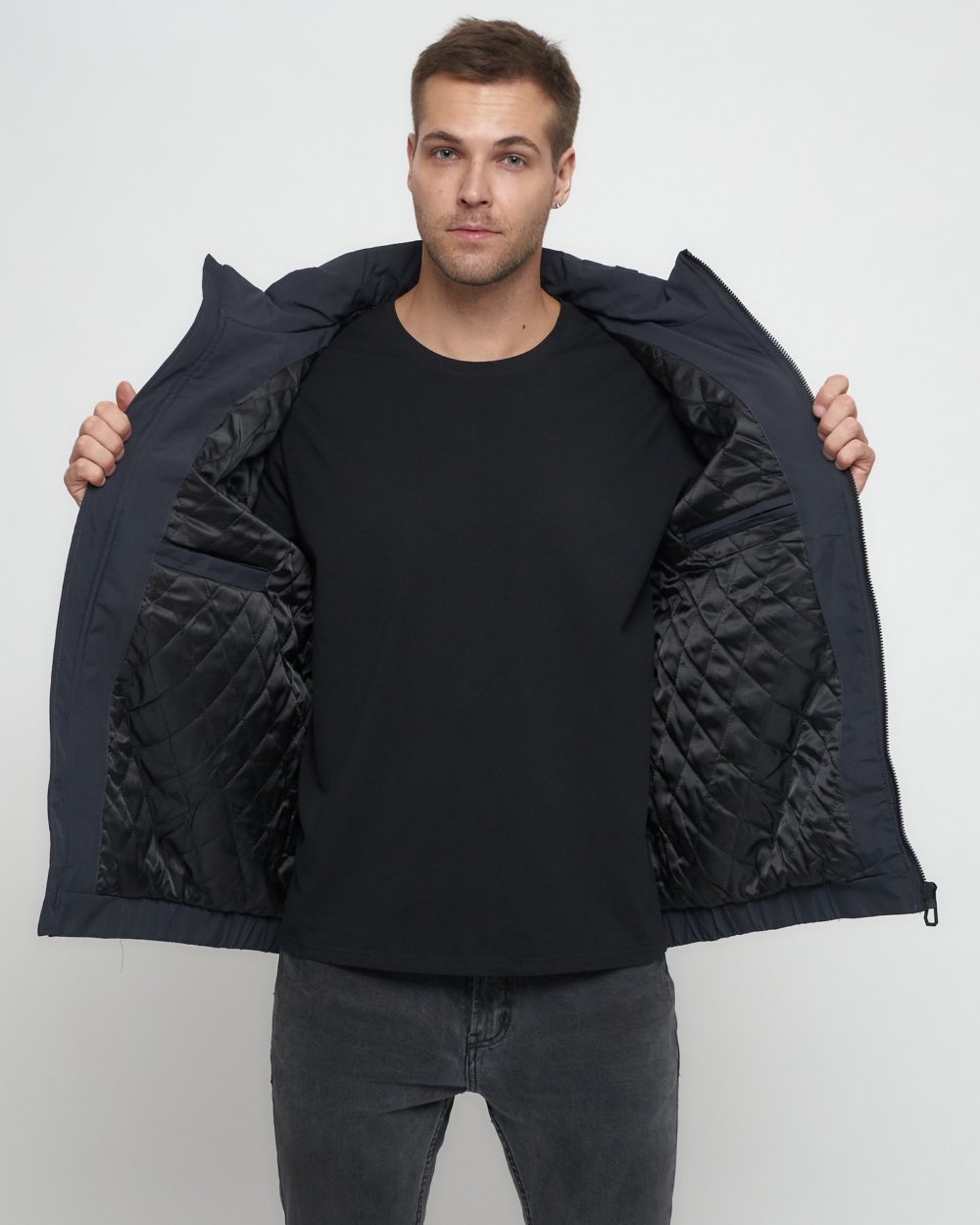 Купить куртку мужскую большого размера оптом от производителя недорого в Москве 88657TC 1