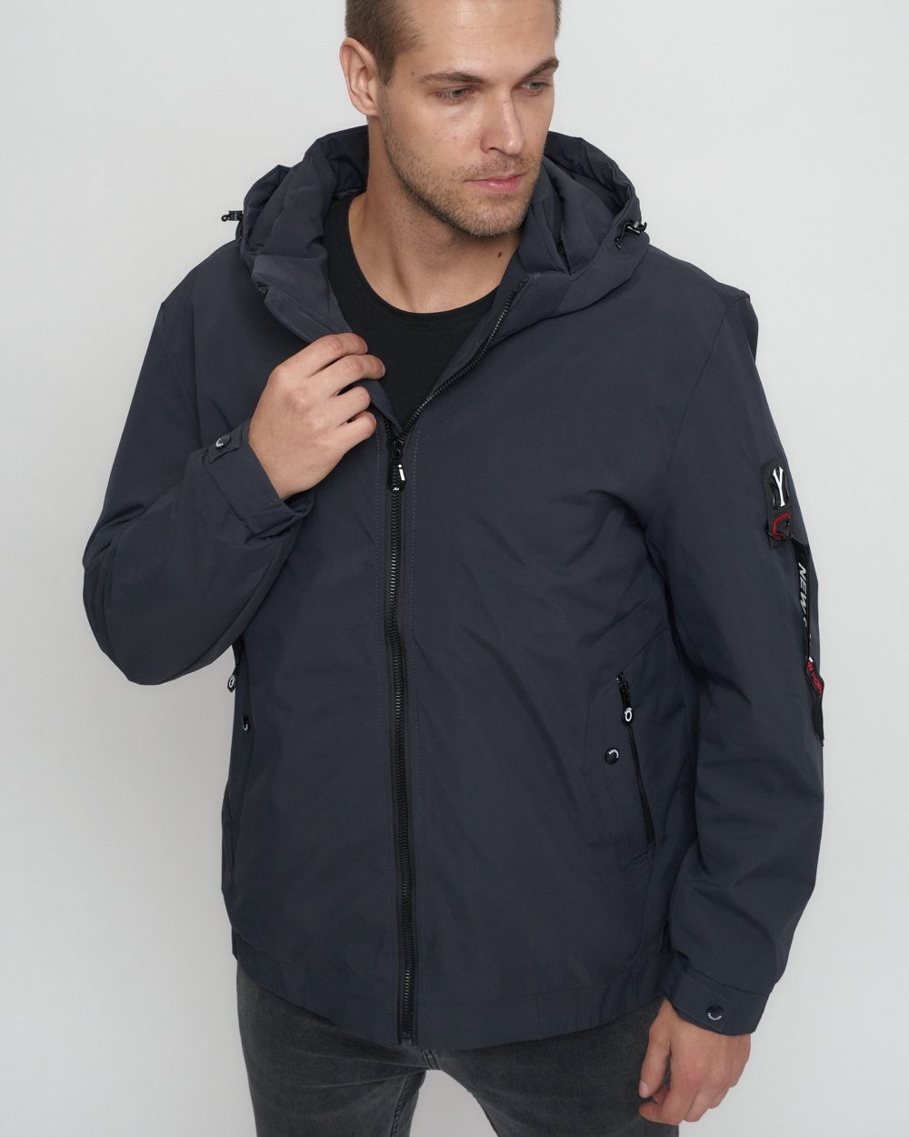 Купить куртку мужскую большого размера оптом от производителя недорого в Москве 88657TC 1