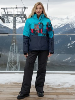 Купить комплект одежды горнолыжный костюм зимний женский оптом от производителя недорого в Екатеринбурге 0005Br
