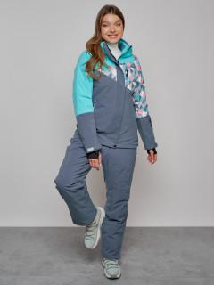Купить горнолыжный костюм женский оптом от производителя недорого в Москве 02337Br