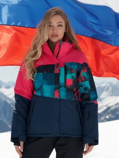 Купить комплект одежды горнолыжный костюм зимний женский оптом от производителя недорого в Санкт-Петербурге 02815J