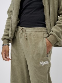 Брюки мужские демисезонные на флисе УЦЕНКА цвета хаки 0932Kh