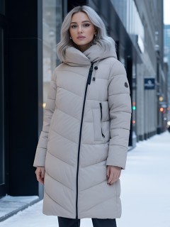 Купить пальто утепленное стеганное женское оптом от производителя зимнее недорого в Воронеже 1318B