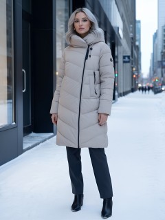 Купить пальто утепленное стеганное женское оптом от производителя зимнее недорого в Воронеже 1318B