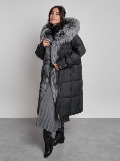 Купить пальто с чернобуркой женское оптом от производителя недорого в Москве 133156Ch